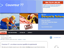 Tablet Screenshot of couvreur-77.com